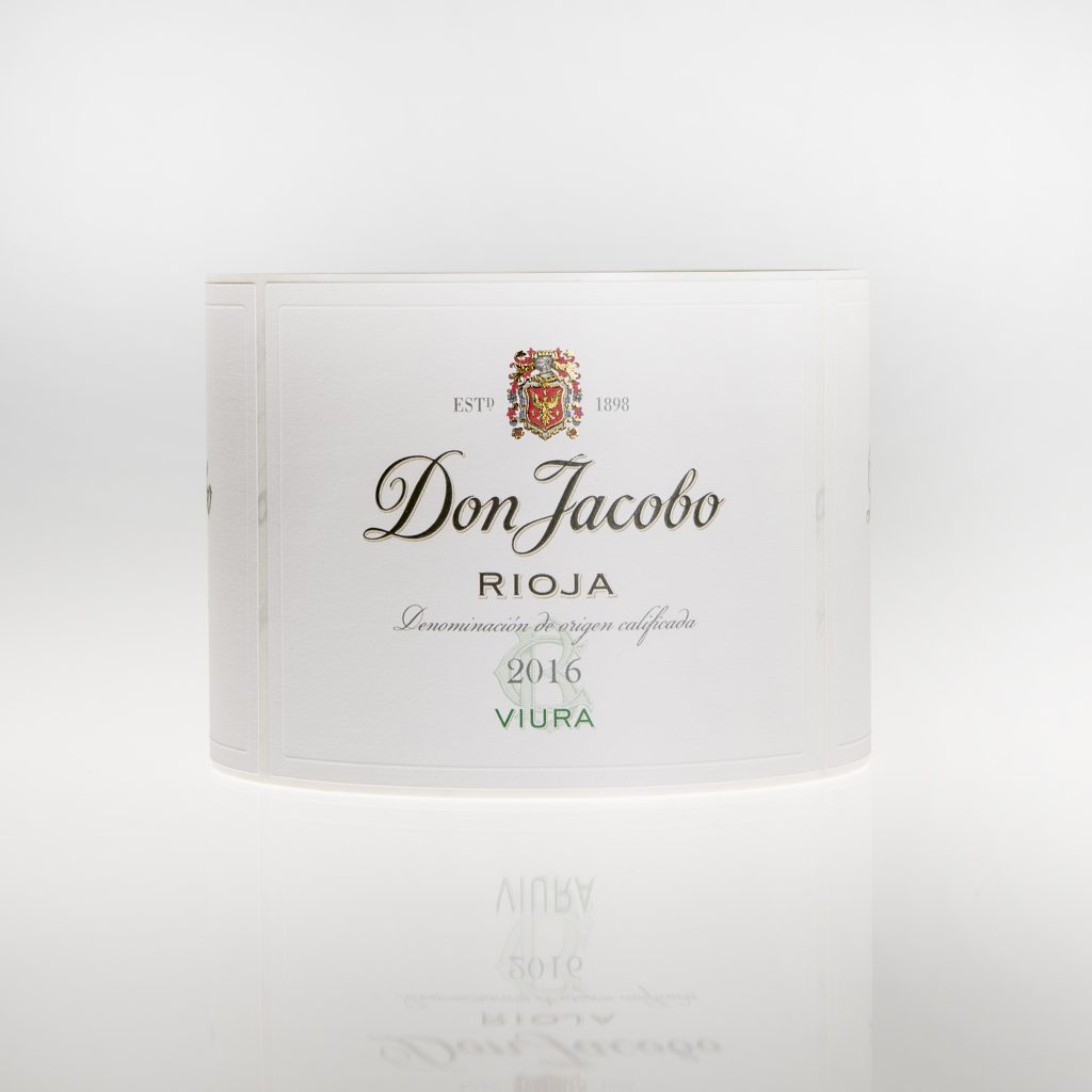 Etiqueta de vino DON JACOBO Viura16